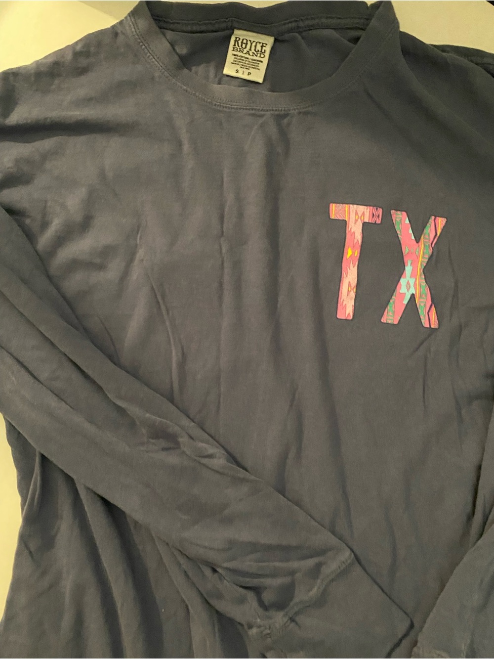 Royce Brand Women’s Long-Sleeve TX Graphic Tee — Slate Blue